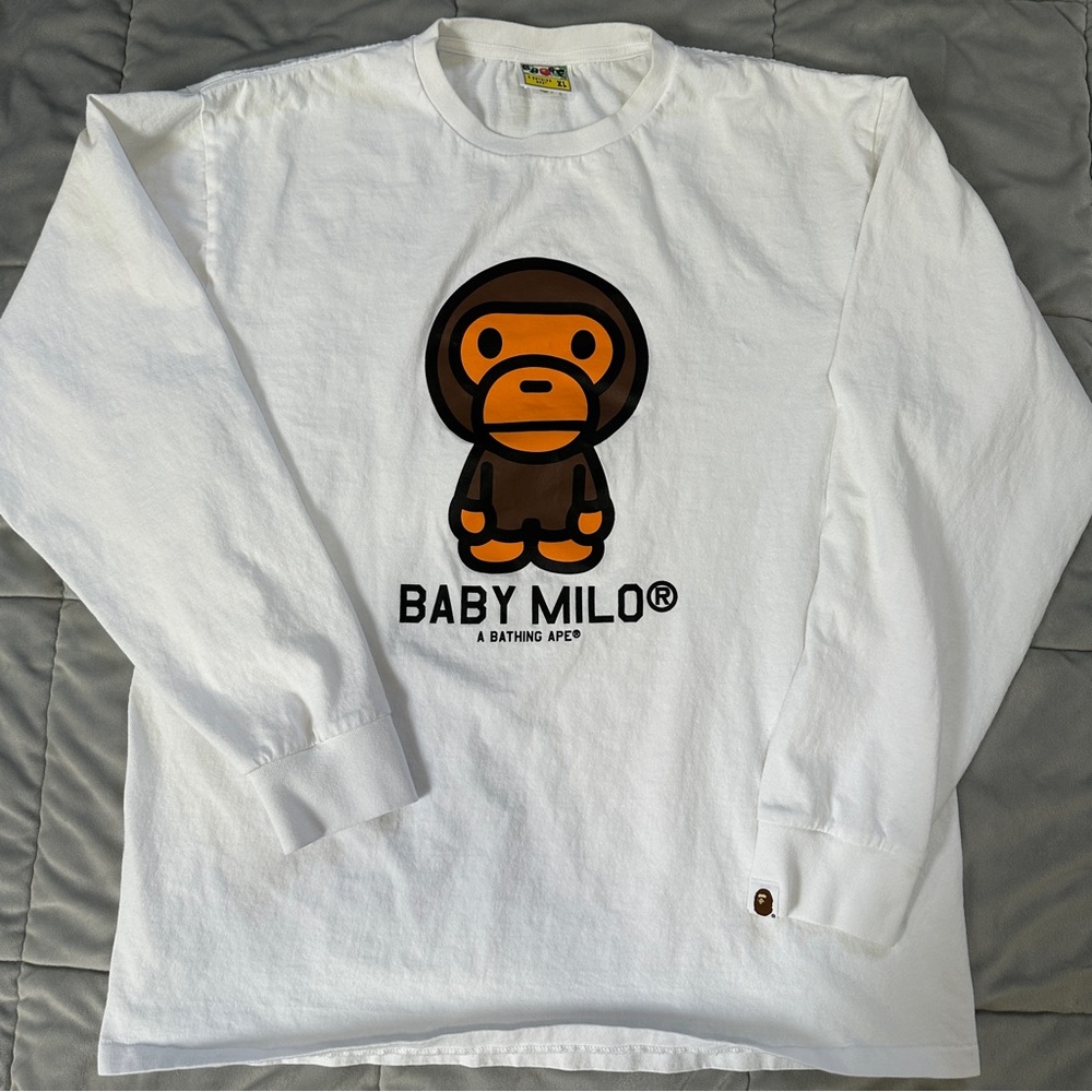 Mens Bape Baby Milo Long Sleeve